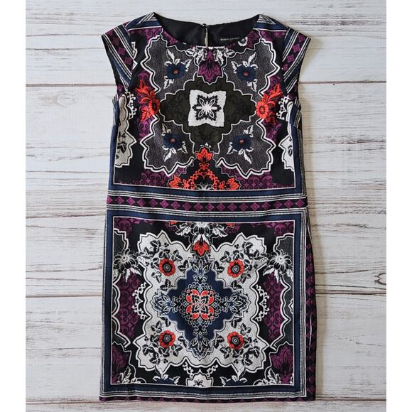 Banana Republic Factory Handkerchief Print Shift Dress sz 0 - Picture 1 of 5